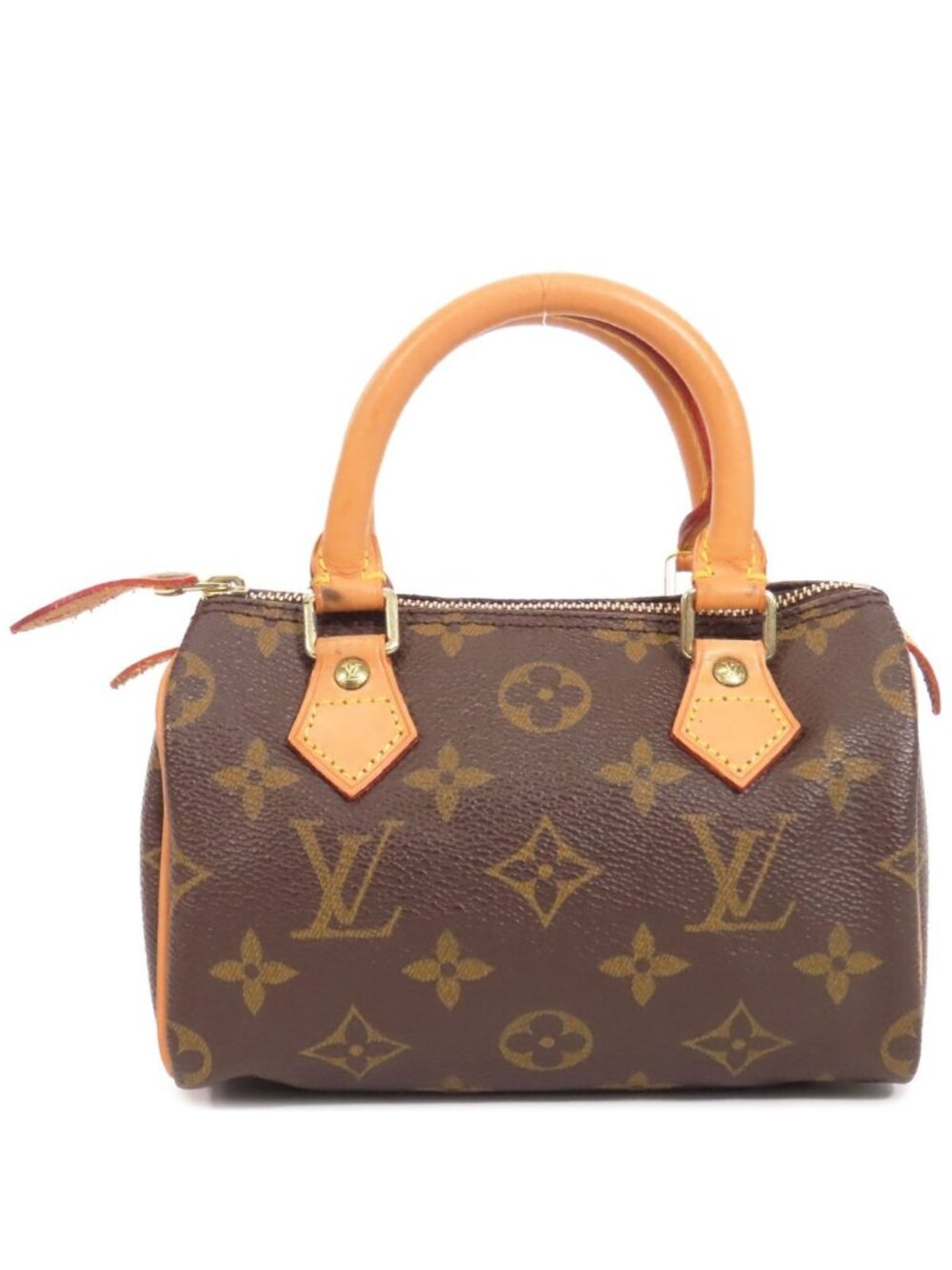 Louis Vuitton Mini Speedy Brown Monogram Canvas Handbag